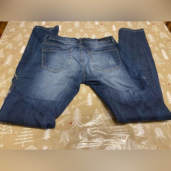 BLANK NYC jeans, with star pattern on the front legs, 28 W and 30 L. (J29) - Picture 4 of 8